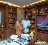 Bawumia pays courtesy call on Akufo-Addo after election as NPP flagbearer