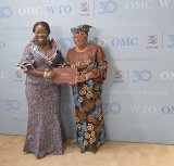 Elizabeth Ofosu-Adjare meets WTO Director-General on the margins of UNCTAD XVI