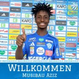 Austrian side TSV Hartberg announce the signing of Ghanaian teenager Aziz Musibau