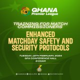 GFA to train Premier League Match Commissioners on new safety protocols