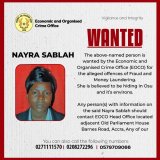 EOCO declares Nayra Sablah wanted for fraud, money laundering