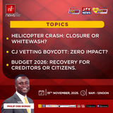 This Saturday, Newsfile discusses Z-9 helicopter crash report, CJ vetting and 2026 Budget