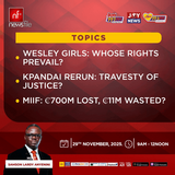 This Saturday on Newsfile: Wesley Girls brouhaha, Kpandai election rerun and MIIF GH¢11m spending on foreign travel