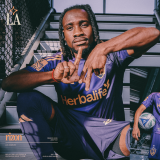 Joseph Paintsil models in new LA Galaxy away jersey