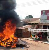 Land dispute sparks clash in Kpandai; 3 motorbikes burnt