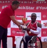 Raphael Botsyo Nkegbe dominates wheelchair 42km race at Absa Black Star Marathon