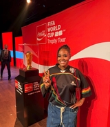 Princess Burland showcases Ghana at Coca-Cola’s FIFA World Cup Trophy Tour in Abidjan