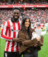 Inaki Williams outdoors newborn son to Athletic Club fans after Levante victory