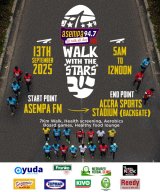 Route change for 2025 Asempa FM’s ‘Walk With The Stars’