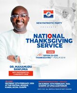 NPP to hold national Thanksgiving Service after presidential primary