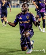 Ghanaâ€™s Joseph Paintsil reacts after inspiring LA Galaxy to victory over Real Salt Lake