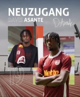 New signing Davis Asante will give us versatility in attack, says Jahn Regensburg director Achim Beierlorzer