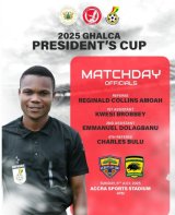 Match officials named for 2025 President’s Cup clash between Hearts and Kotoko