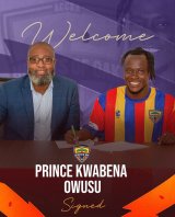 Hearts of Oak strengthen squad with the signing of striker Prince Kwabena Owusu