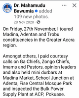 FACT CHECK: Kennedy Agyapong’s claim that Adenta is a traditional NPP seat and that Bawumia did&nbsp;(…)