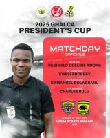 Reginald Collins Amoah named as centre referee for 2025 GHALCA President’s Cup showdown (…)