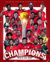 Kwame Opoku brace seals 10th FA Cup title for Asante Kotoko