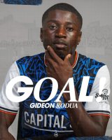Gideon Kodua scores in Luton Town's narrow loss at Bradford City