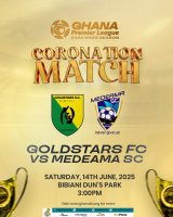 GPL 2024/25: Bibiani GoldStars to play Medeama in coronation match