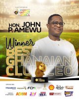 John Peter Amewu named Club CEO of the Year at 2025 Ghana Football Awards