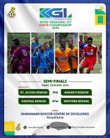 KGL U17 Colts 2025:Â Greater Accra face Ashanti, Central take on Western in thrilling (…)