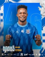 Kwame Peprah begins new chapter with Cambodian champions Svay Rieng FC