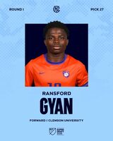 New York City FC selects Ghanaian midfielder Ransford Gyan in MLS SuperDraft