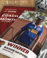 Heart of Lions boss Bashir Hayford wins Ghana Premier League Coach of the Month for November