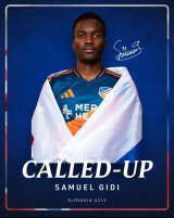 Ghanaian-born Samuel Gidi named in Slovakia U21 team for October window
