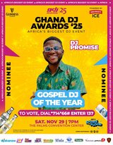 DJ Promise nominated for Gospel DJ of the Year at Ghana DJ Awards 2025