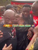 Sorrowful scenes at funeral of nurse, 3 children killed in house fire at Kumasi-Gyinyase