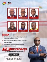 Livestream: The Keypoints is discussing Akwatia by-election, Auditor-General’s report, and (…)