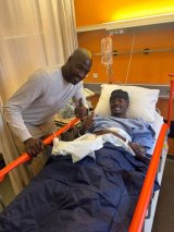 Otto Addo visits injured Mohammed Fuseini after ankle surgery