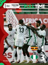 AFCON 2025: Nigeria dispatch Uganda with a 3-1 win to top Group C