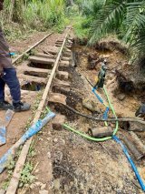 Galamsey activities wreck abandoned Bonsawere railway line in Tarkwa