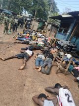 W/R: NAIMOS storm ‘notorious’ galamsey hideout in Aboso, Prestea-Huni Valley District