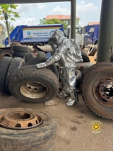 Fire Service safely relocates bee swarm from Zoomlion facility in Adenta