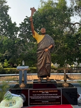 Statue erected in honor of Rawlings at his hometown Dzelukofe