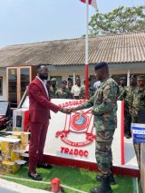 Apostle Solomon Oduro donates to TRADOC [Photos]