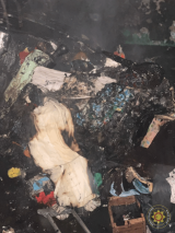 Fire engulfs room at Koforidua