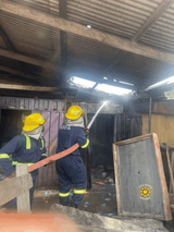 Fire destroys shop at Agartha Market in Koforidua
