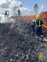 Charcoal production sets sawmill on fire at Adadekrom