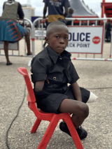 Emotional Scene as boy helped by Omane Boamah to undergo surgery attends late Minister’s state funeral