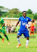 Nations FC and Gold Stars battle for Bechem United's Seth Kwadwo