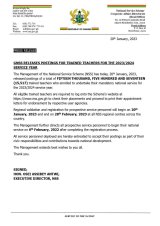 NSA reveals new date for NSS posting – Full details