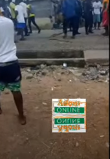 Chaos as alleged NDC youth take over public toilet in Effutu