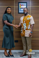 Caveman CEO pays courtesy call on Goldbod Jewellery Managing Director