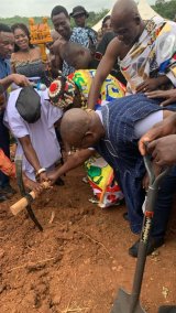 Ekumfi breaks ground for first district police headquarters