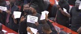 Minority disrupts parliamentary proceedings; MPs protest to demand withdrawal of letter (…)