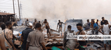 Fire guts temporary wooden structures at Afful Nkwanta in the Ashanti Region